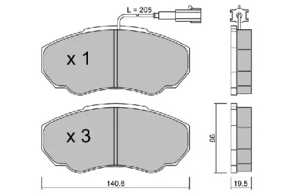 Комплект тормозных колодок, дисковый тормоз AISIN купить
